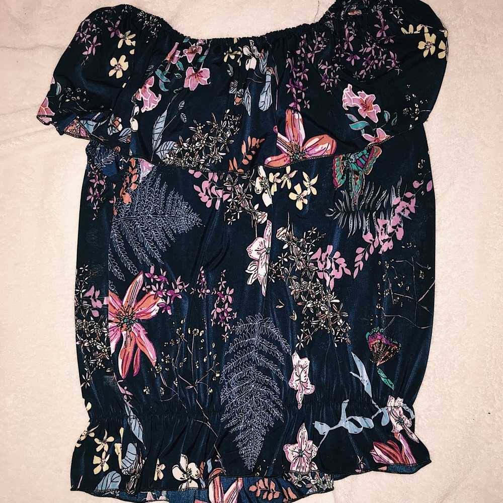 🌸🌺floral strapless top🌺🌸